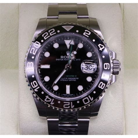 SIGNED ROLEX, OYSTER PERPETUAL, GMT